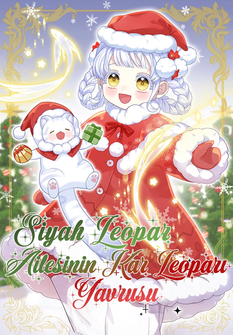 Siyah Leopar Ailesinin Kar Leoparı Yavrusu